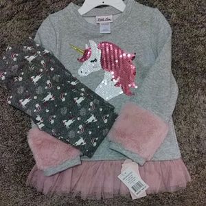 Girls 2 peice Unicorn Set NWT. Adorable!!!
